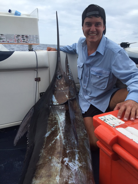 ANGLER: Josh Vella SPECIES: Blue Marlin WEIGHT: 128.1kg LURE: 15" JB Lures 2 Jakes (designed by Matt Xiberras)